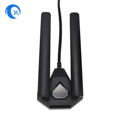 Wi-Fi 6E Антенна трехдиапазона 6 ГГц 5 ГГц 2.4 ГГц Игровая антенна Wi-Fi Магнитная база для ПК Компьютер