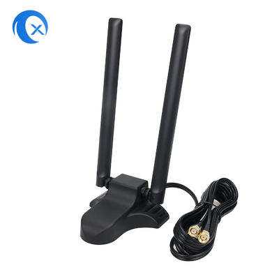 Двухдиапазонные 2,4 ГГц 5 ГГц RP-SMA Wi-Fi антенны с 6,5 футовым расширительным кабелем для ПК