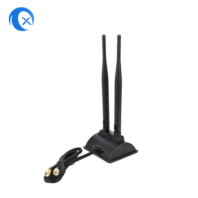 6dBi Wi-Fi антенна с RP-SMA мужским разъемом 2.4GHz 5GHz Dual Band Magnetic Base для беспроводных Wi-Fi маршрутизаторов PCI-E