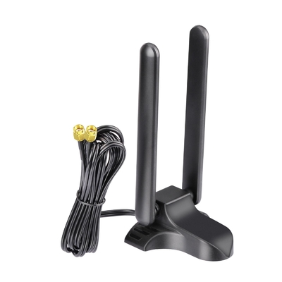 WiFi 6E Антенна Трехдиапазонная 2,4 ГГц 5 ГГц 6 ГГц Магнитная база WiFi Антенны RP-SMA Коннектор для ПК настольный беспроводной маршрутизатор