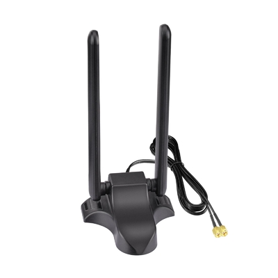 WiFi 6E Антенна Трехдиапазонная 2,4 ГГц 5 ГГц 6 ГГц Магнитная база WiFi Антенны RP-SMA Коннектор для ПК настольный беспроводной маршрутизатор