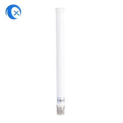 2.4G + 5.8G Dual Band High Gain 7DBi WiFi Внешняя водонепроницаемая антенна из стекловолокна с N мужским разъемом