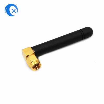2.4G Wi-Fi Правый угол SMA Мужской разъем Высокая прибыль 2dBi GSM Резиновая утка Антенна для маршрутизатора