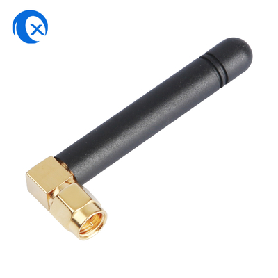 2.4G Wi-Fi Правый угол SMA Мужской разъем Высокая прибыль 2dBi GSM Резиновая утка Антенна для маршрутизатора