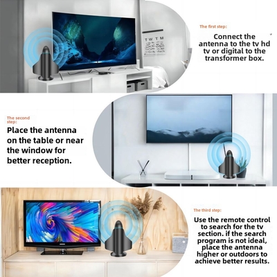 Новая 4K HD цифровая антенна с усилителем сигнала для смарт-телевизора и всех телеканалов для местных каналов внутри и снаружи