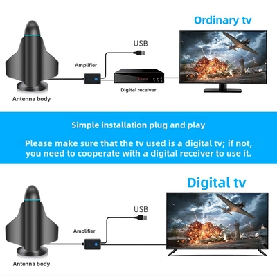 Новая 4K HD цифровая антенна с усилителем сигнала для смарт-телевизора и всех телеканалов для местных каналов внутри и снаружи