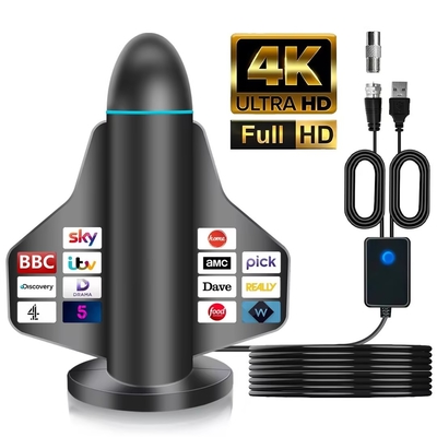 Новая 4K HD цифровая антенна с усилителем сигнала для смарт-телевизора и всех телеканалов для местных каналов внутри и снаружи