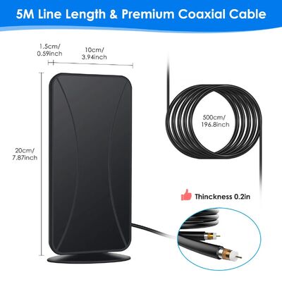 Наружная Внутренняя Длинная дальность Hd TV Антенна Отзывы с усилителем сигнала Цифровая HD Антенна для смарт-телевизора и всех телевизоров