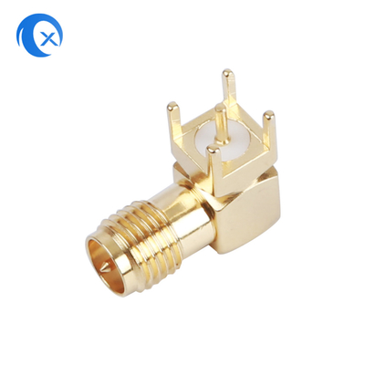 CNC разъем-розетки держателя прямоугольный SMA PCB подвергает антенну механической обработке onnectors RF оборудования