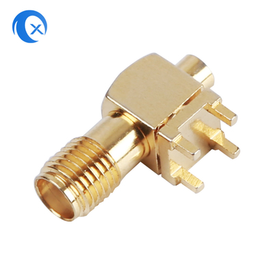 CNC разъем-розетки держателя прямоугольный SMA PCB подвергает антенну механической обработке onnectors RF оборудования