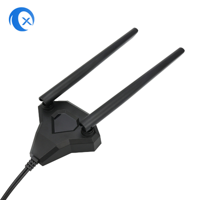 2.4 / 5.8g двойная антенна наполнителя WiFi держателя диапазона 5dBi магнитная для карты PCI ПК