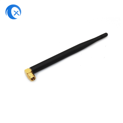 SMA Мужской соединитель Монтаж высокий прирост 5dBi 868MHz 2.4G Антенна NFC фиксированный правильный угол WiFi резиновый уток Антенна для маршрутизатора